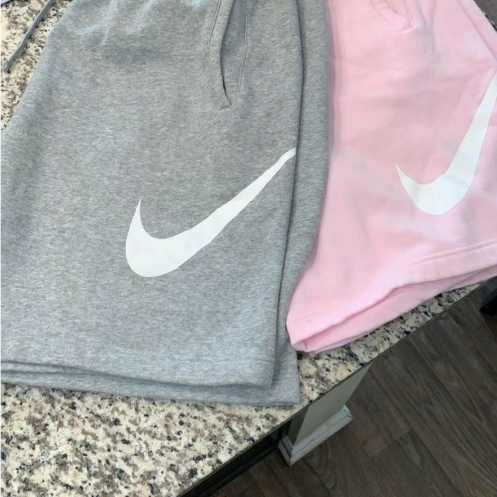 Nike Kids Gray and Pink Shorts